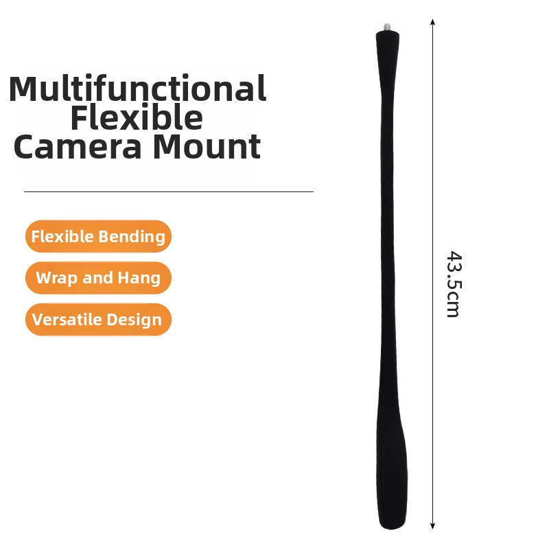 Navijajući nosač sigurnosne kamere — bez bušenja i lijepljenja; 90° rotacija; unutarnja i vanjska uporaba; materijal: silikon guma