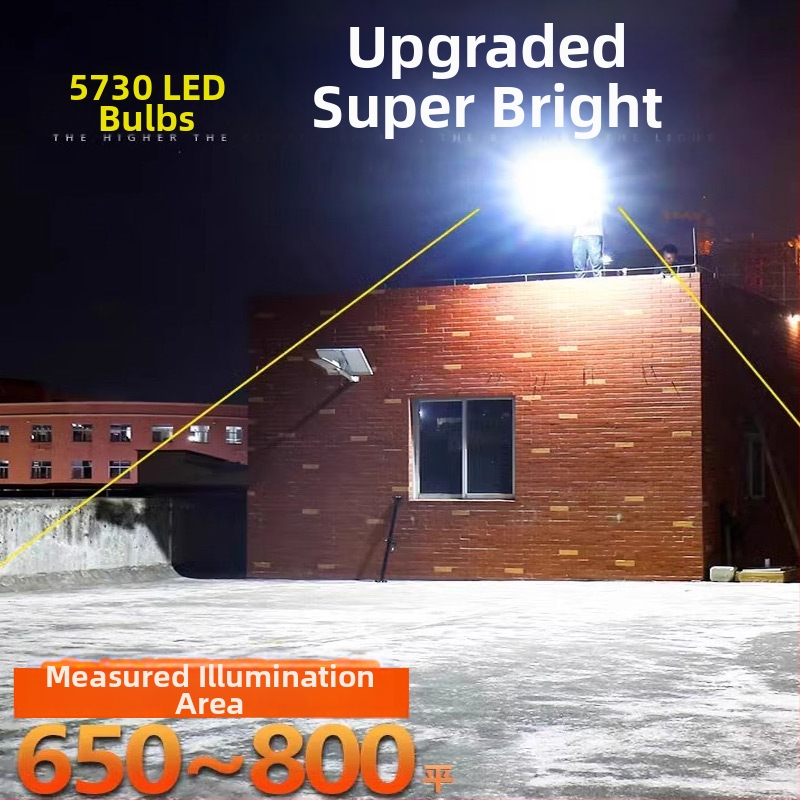 Prenosno solarno ulično svjetlo – IP67, LED izvor, 100 W, trajanje osvjetljenja 6–12 sati, daljinsko upravljanje