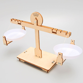 DIY STEM set s ravnotežnom vaga — drveni materijal, praktični znanstveni eksperimenti za djecu i učenike 7–14 godina