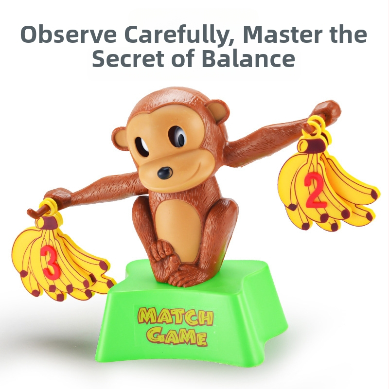 Veľká opičia balansová učebná pomôcka z matematiky: sčítanie a odčítanie, interaktívna stolová hra pre deti 3–6 rokov, plast