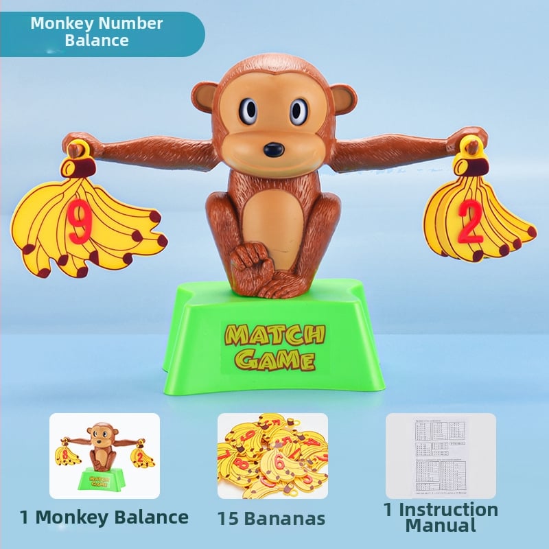 Suur ahvi tasakaaluõpe matemaatikas: liitmine ja lahutamine, interaktiivne laua mäng lastele vanuses 3–6 aastat, plastik