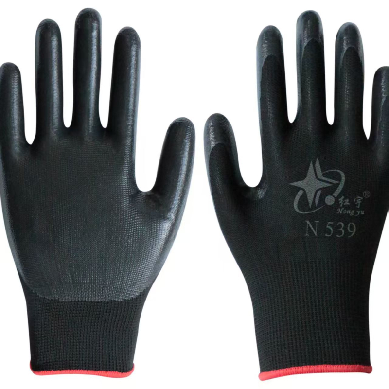 Еднократни нитрилни потопени ръкавици – 12 двойки, антихлъзгави, износоустойчиви, защитни