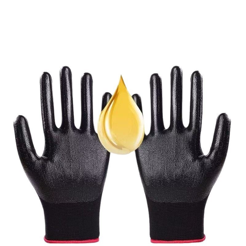 Еднократни нитрилни потопени ръкавици – 12 двойки, антихлъзгави, износоустойчиви, защитни