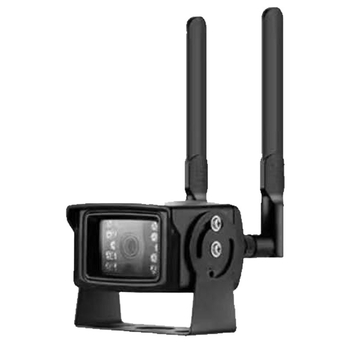 Camera wireless pentru mașină cu rezoluție 1080p, unghi de vizualizare de 110°, obiectiv de 2.8 mm, alimentare 12V, vizibilitate IR până la 15 m.
