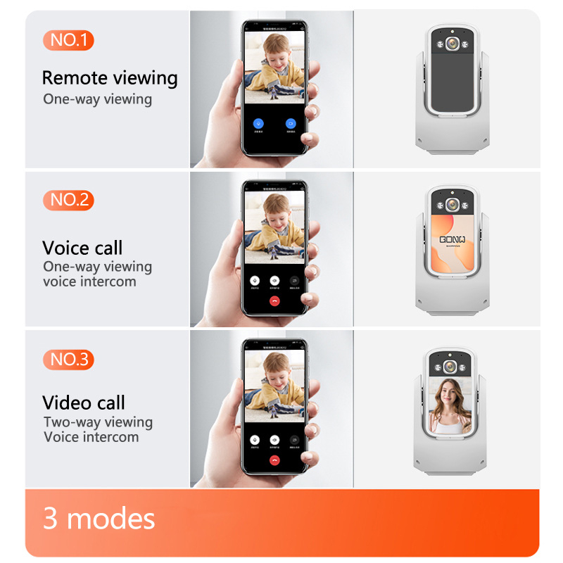Bežična unutarnja WiFi kamera s 360° inteligentnim praćenjem, 1080p, IR noćni vid do 12 m