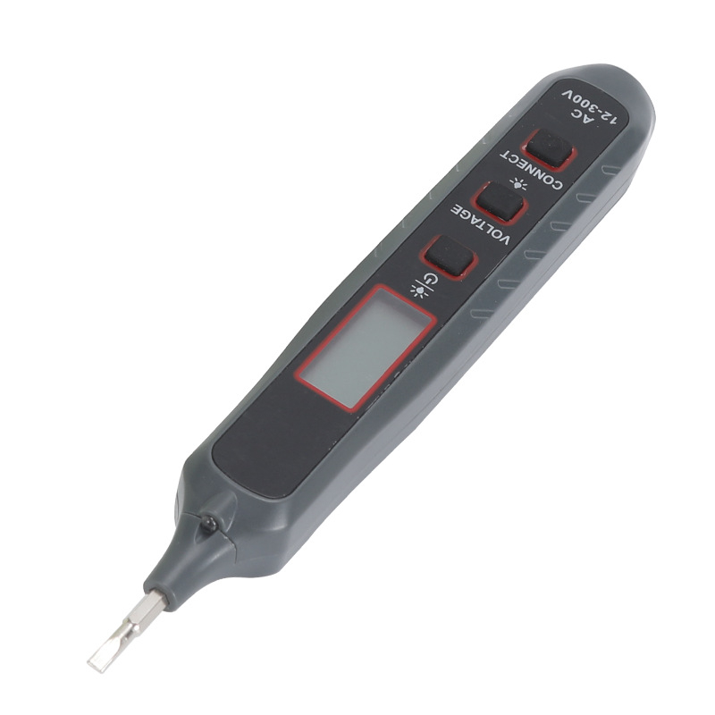 Pametan tester s LED zaslonom, lampom i zvukovno‑vizualnim alarmom za provjeru električnih krugova