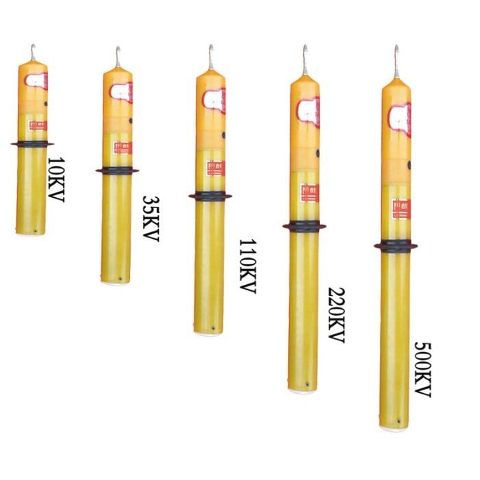 Detector de înaltă tensiune cu tijă de test, interval 10/35/110/220 kV, alarmă sonoră și vizuală, telescopică