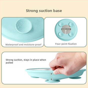 Kūdikių maitinimo lėkštė su trimis skyreliais, iš 304 nerūdijančio plieno, minimalistinio stiliaus, tinka nuo 6 mėnesių, vienas komplektas