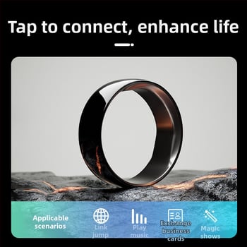 NFC keraamiline sõrmus kohandamisega, lasergraveering, erinevad stiilid