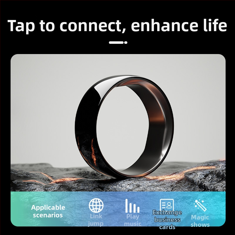 NFC keramický prsteň s personalizáciou, laserovou gravírovaním, rôzne štýly