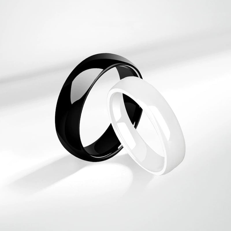 NFC keraamiline sõrmus kohandamisega, lasergraveering, erinevad stiilid