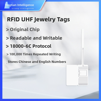 RFID UHF šperková etiketa, čip M730, dosah čítania 700, kapacita 128, dĺžka zápisu/mazania 100000, pasívna karta