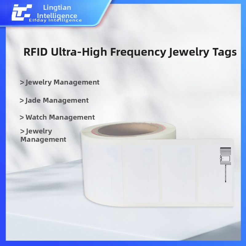 RFID UHF šperková etiketa, čip M730, dosah čítania 700, kapacita 128, dĺžka zápisu/mazania 100000, pasívna karta