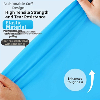 Dážďový plášť EVA, hrubý štýl, nepremokavá vrstva PVC lepidlo, na turistiku