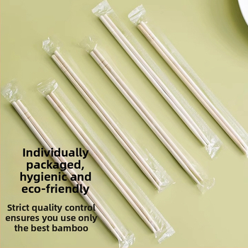 Jednorázové bambusové paličky na jedenie, jednotlivo balené pre dospelých, nový čínsky štýl
