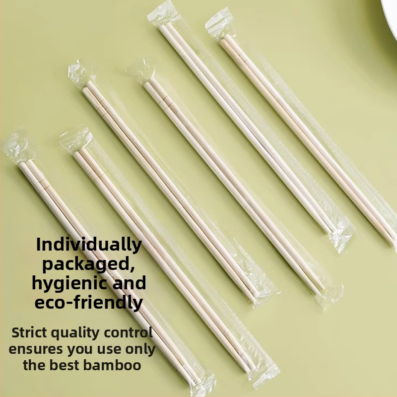 Jednorázové bambusové paličky na jedenie, jednotlivo balené pre dospelých, nový čínsky štýl