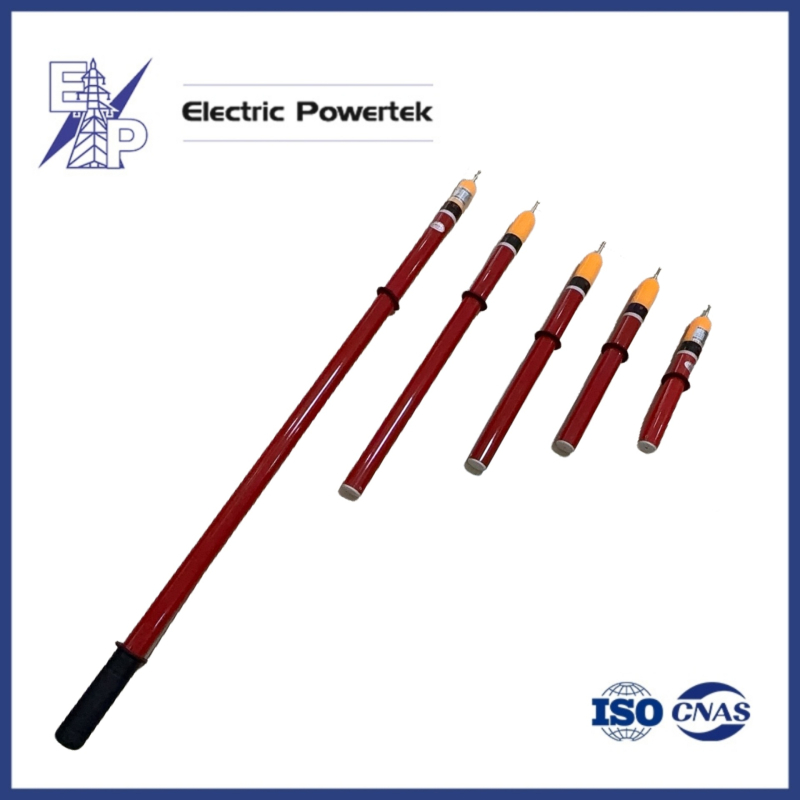 Stilou de testare pentru tensiune înaltă, cu design telescopic, avertismente sonore și vizuale, testarea izolației, intervalul 10–220 kV