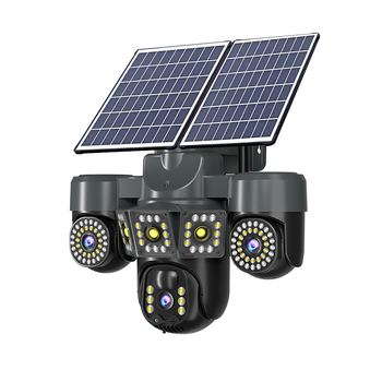 Cameră externă alimentată cu energie solară, 1080p, vedere pe timp de noapte, lentilă 6mm, rază peste 30 m, panou solar inclus