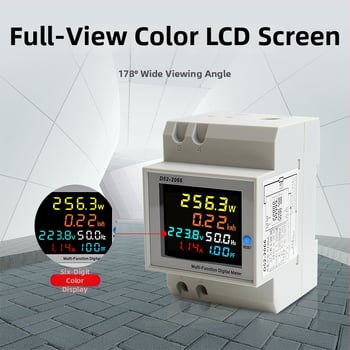 D52-2066 contor electric single-phase inteligent, watt-hour, montare pe rail DIN, curent 40–300 A (CT încorporat), tensiune 300 VAC