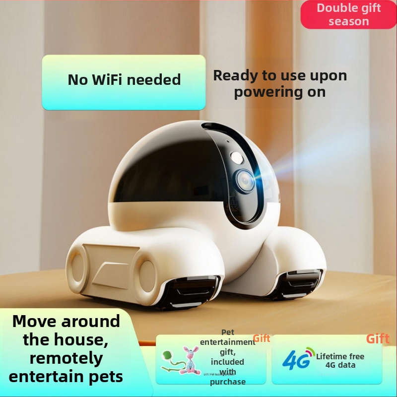 Cameră inteligentă pentru monitorizarea animalelor de companie cu control prin aplicație mobilă, 1080p, distanța focală 3.6mm, rază 30m+, vedere nocturnă