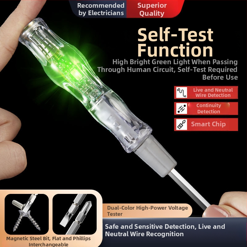 Stilou tester electric, dual-purpose, finisaj fotoelectric lucios, marcă Other