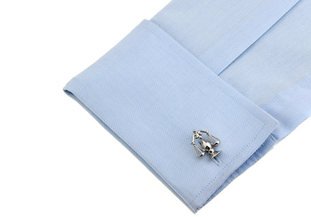 Réz mandzsettagombok, uniszex stílus mozgás dizájn, elektroplattázás, kristály