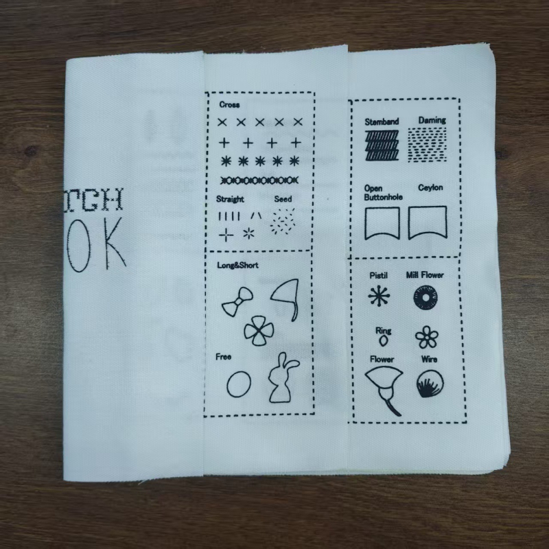 Hímzőkönyv (len; Dream spinning cross stitch; modern minimál stílus; hálószoba)