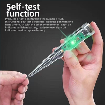 Visoko sjajni električni tester za elektrikare – provjera kontinuiteta, prekida i nule/faze