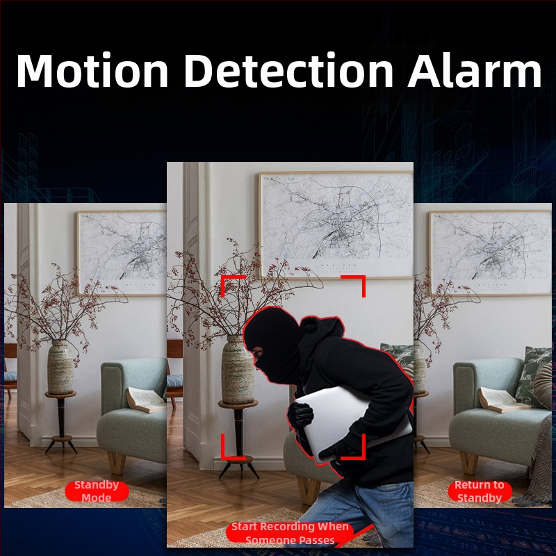 Cameră inteligentă 1080P HD, pan-tilt, viziune de noapte IR până la 12 m, pentru interior și exterior, alimentare 5V 1A