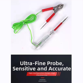 Automobilový tester elektrických obvodov s LED indikátorom, detekcia obvodov a zvukovo-vizuálna diagnostika