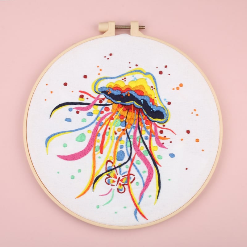 Σετ DIY Κεντήματος – Βαμβακερό Υλικό, Μοντέρνο Απλό Στυλ, Ευρωπαϊκό Αφηρημένο Θέμα Ζώων