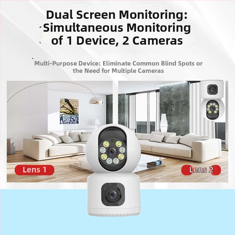 Vnútorná bezdrôtová Wi‑Fi PTZ kamera pre dohľad s 355° horizontálnym otáčaním a -90° až +90° vertikálnym náklonom, horizontálna rýchlosť 60°/s, vertikálna rýchlosť 0.1–50°/s, napájanie 5V.