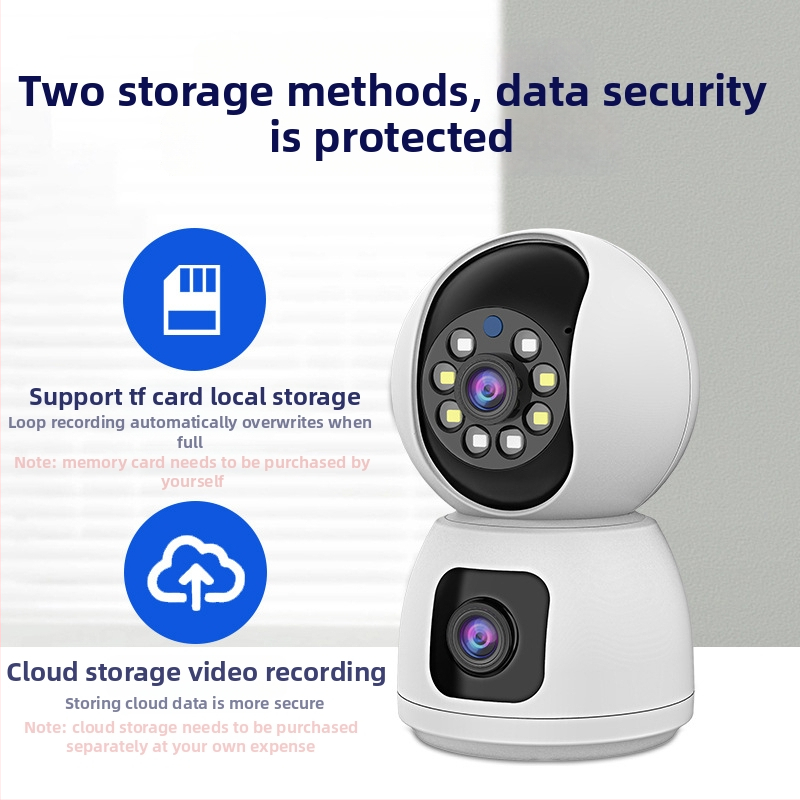 Vnútorná bezdrôtová Wi‑Fi PTZ kamera pre dohľad s 355° horizontálnym otáčaním a -90° až +90° vertikálnym náklonom, horizontálna rýchlosť 60°/s, vertikálna rýchlosť 0.1–50°/s, napájanie 5V.