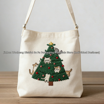 DIY súprava na vyšívanie vianočného stromčeka s lepiacim zadným dielom a vodou rozpustnou netkanou látkou, nordický štýl, možnosť prispôsobenia, určené do obývačky