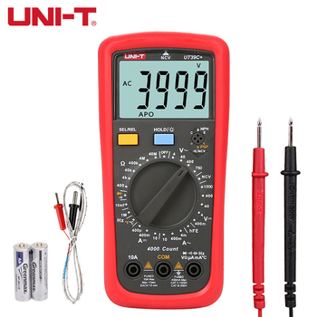 UT39C+ цифров мултиметър с защита от изгаряне и безопасно измерване, измерване на честота и температура, 3 3/4 цифри