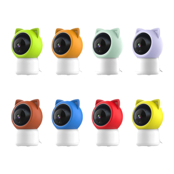 Monitor pentru bebeluși cu video 1080p, obiectiv 3.6 mm, viziune IR de noapte până la 15 m, control de la distanță prin aplicație, redare cântec de leagăn