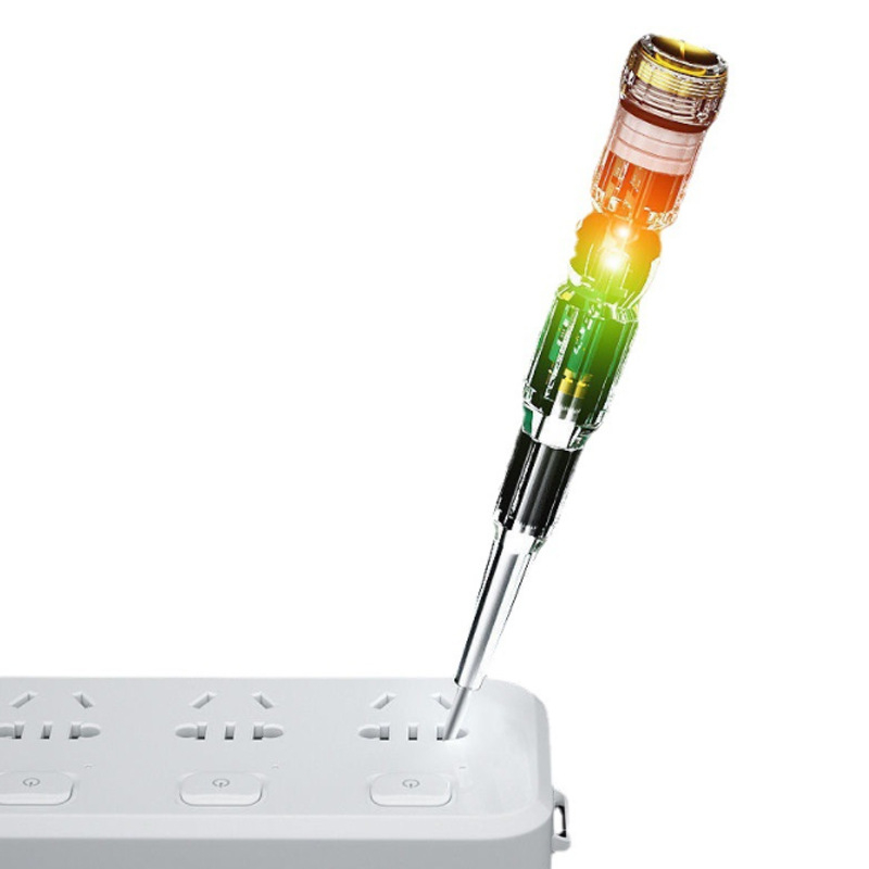 Višefunkcionalno električarsko testno pero s identifikacijom faze i neutralnog vodljivosti, pametnim senzorom, vodootporno, dvostruko LED osvjetljenje