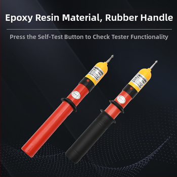 10 kV visokonaponski tester s teleskopskom šipkom i zvukovno‑vizualnim alarmom (za elektro radove)