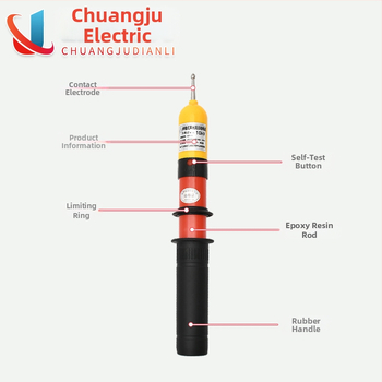 10 kV visokonaponski tester s teleskopskom šipkom i zvukovno‑vizualnim alarmom (za elektro radove)