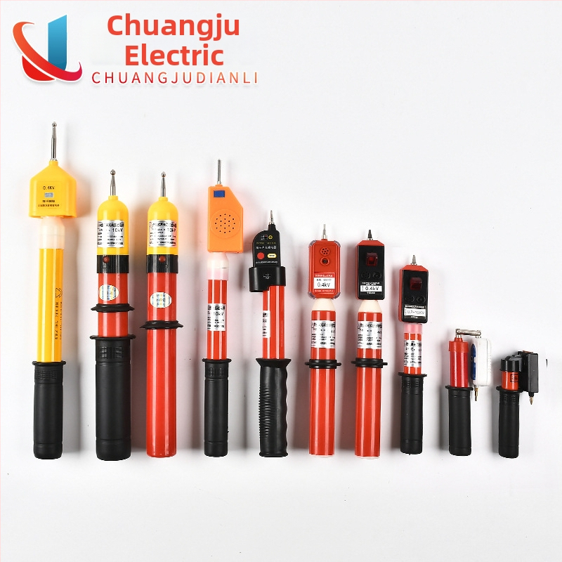 10 kV visokonaponski tester s teleskopskom šipkom i zvukovno‑vizualnim alarmom (za elektro radove)