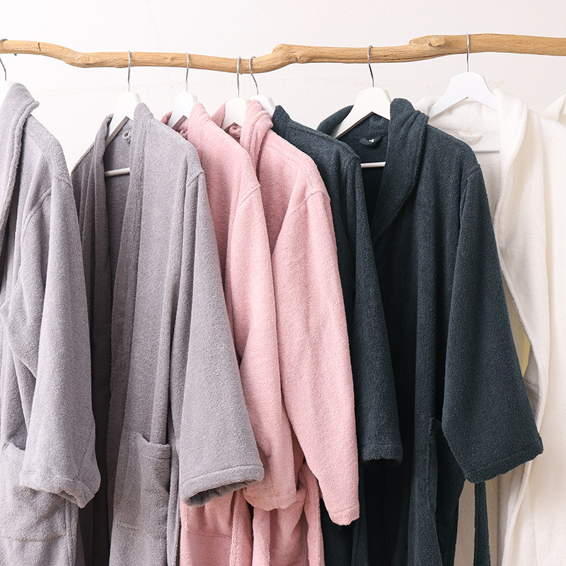 Kupaći ogrtač, 100% pamuk terry, jesen-zima, unisex, upijajući