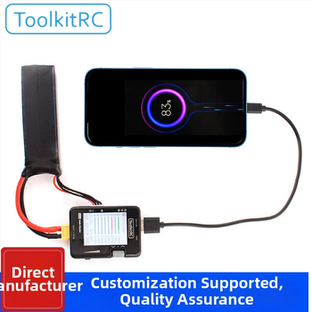 ToolkitRC MC8 Viacfunkčný digitálny displej na meranie napätia batérie a signálov PPM/PWM/SBUS