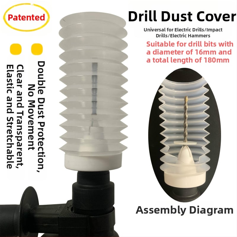 Porvédő burkolat elektromos kalapács és fúróhoz – Rozsdamentes acél, 36V