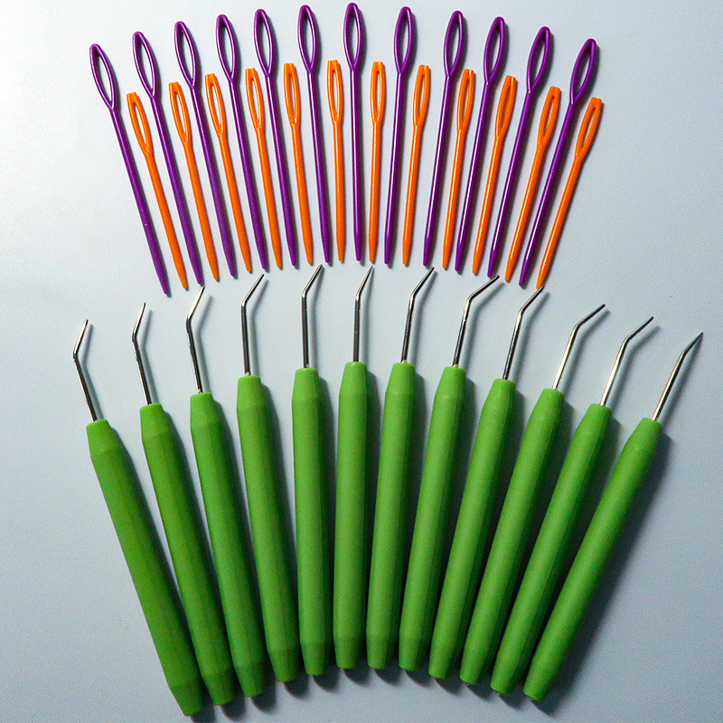 Dyx horgolótűkészlet műanyag fogantyúval és nagy szemű tűkkel