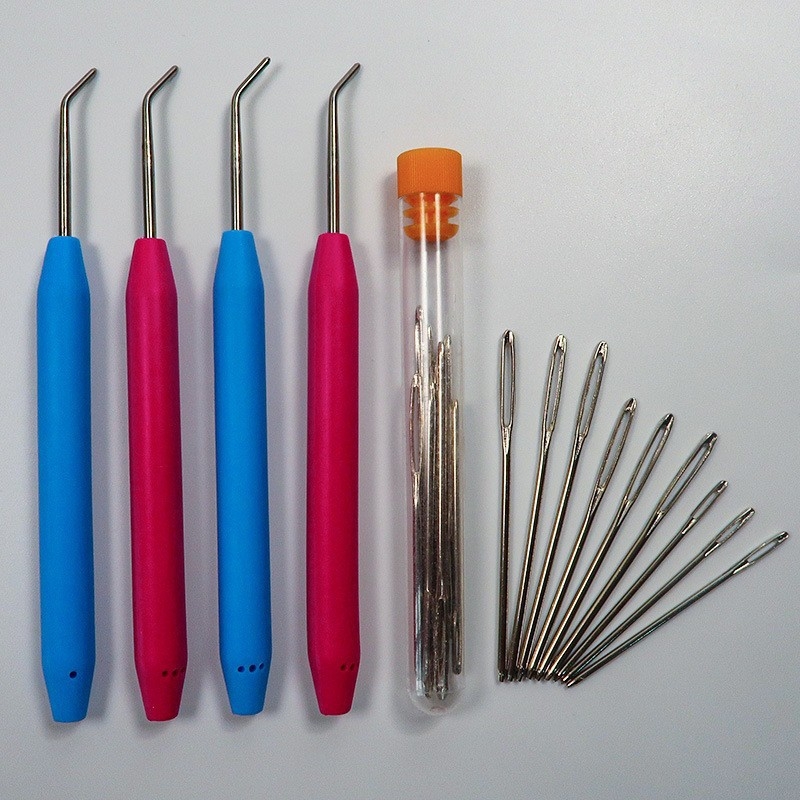 Dyx horgolótűkészlet műanyag fogantyúval és nagy szemű tűkkel