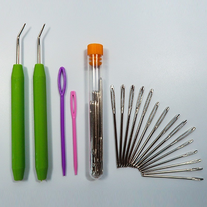 Dyx horgolótűkészlet műanyag fogantyúval és nagy szemű tűkkel