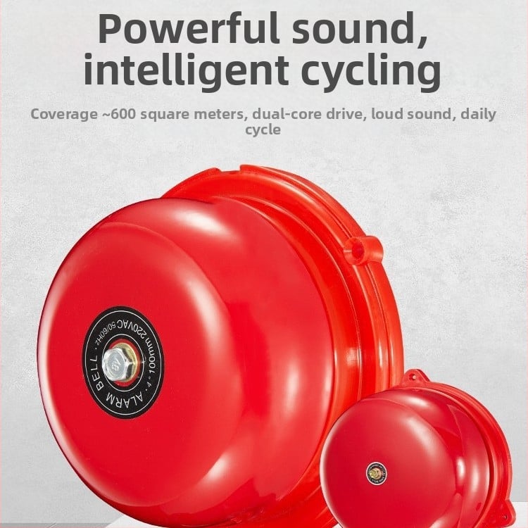 Tulekahjuhäirekell koos helilise ja visuaalse teavituse ning hädaolukorra nupuga