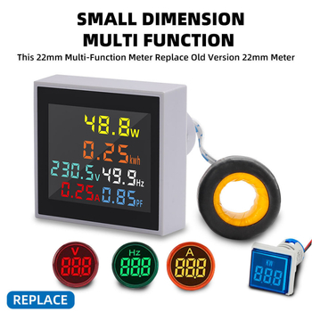 D48-2058 Visokoprecizan LCD digitalni mjerni uređaj za AC napon, struju, snagu i frekvenciju