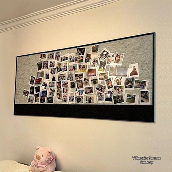 Filcová doska na stenu - samolepiaca ozdoba na fotostenu, pastoraálny štýl, bambusový materiál, značka QITA, remeselníctvo: Iné, špecifikácie: 1