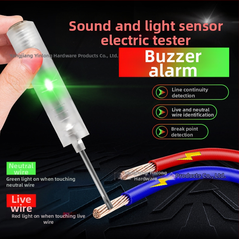 Elektrikárske viacúčelové kliešte na odizolovanie vodičov s testerom, nerezová oceľ, 285 g